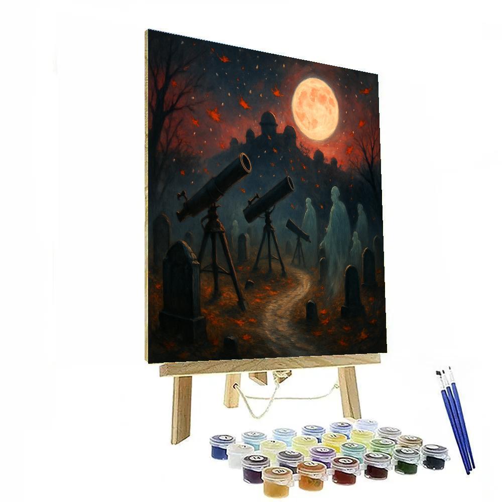 Stargazer Cemetery Path DIY paint by numbers