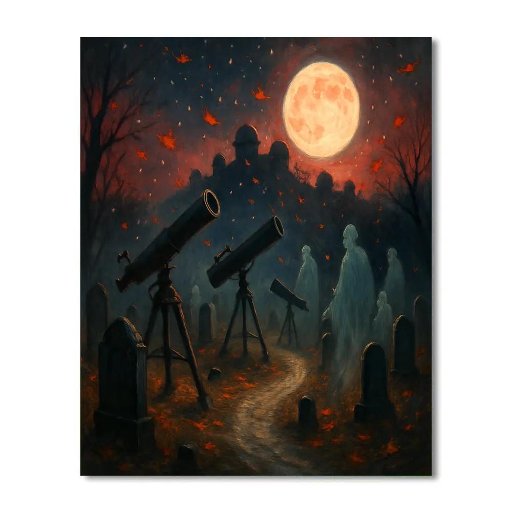Stargazer Cemetery Path DIY paint by numbers