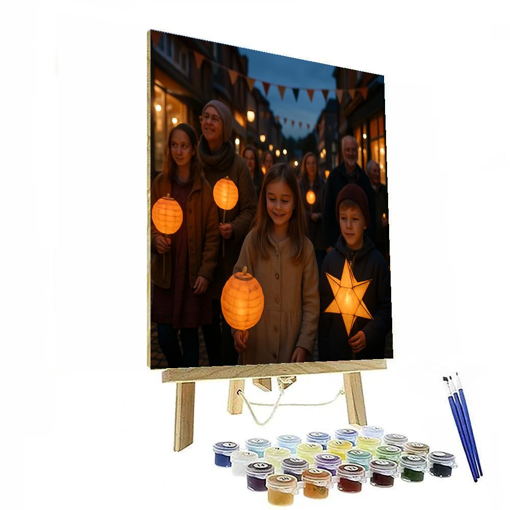 Laneway Lantern Parade Number painting