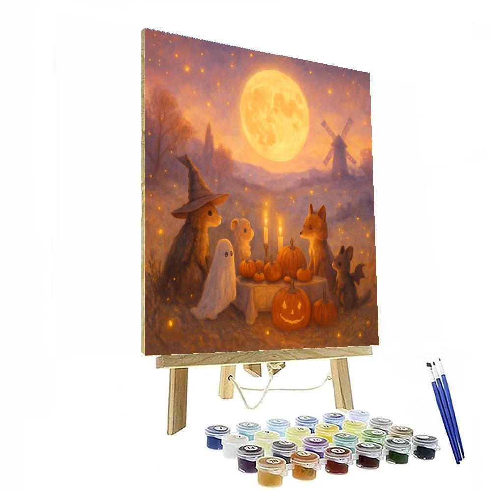 Harvest Moon Tea Party Numbered painting kits