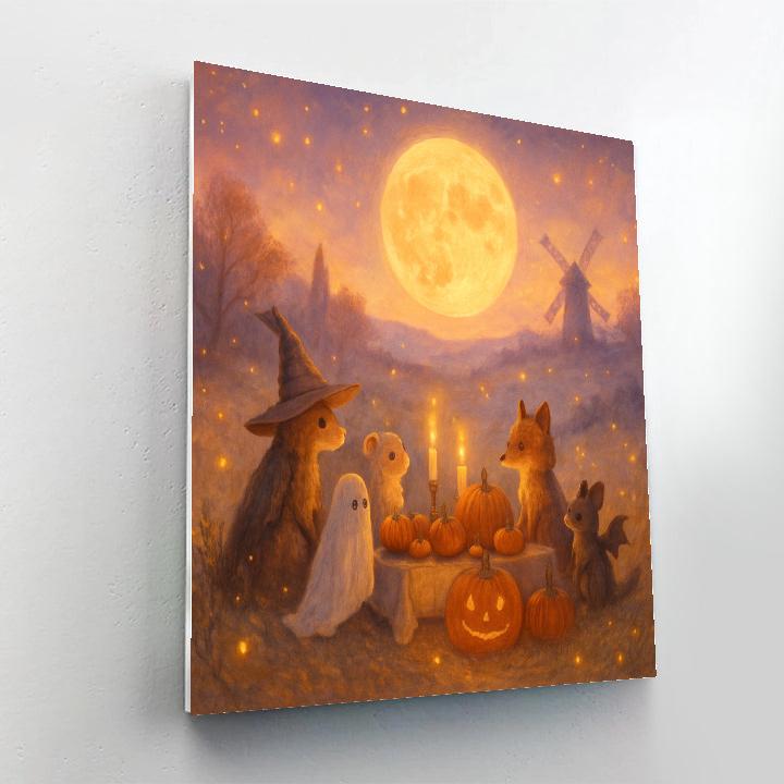 Harvest Moon Tea Party Numbered painting kits