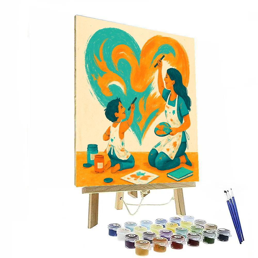 Art Studio Collaboration paint by numbers