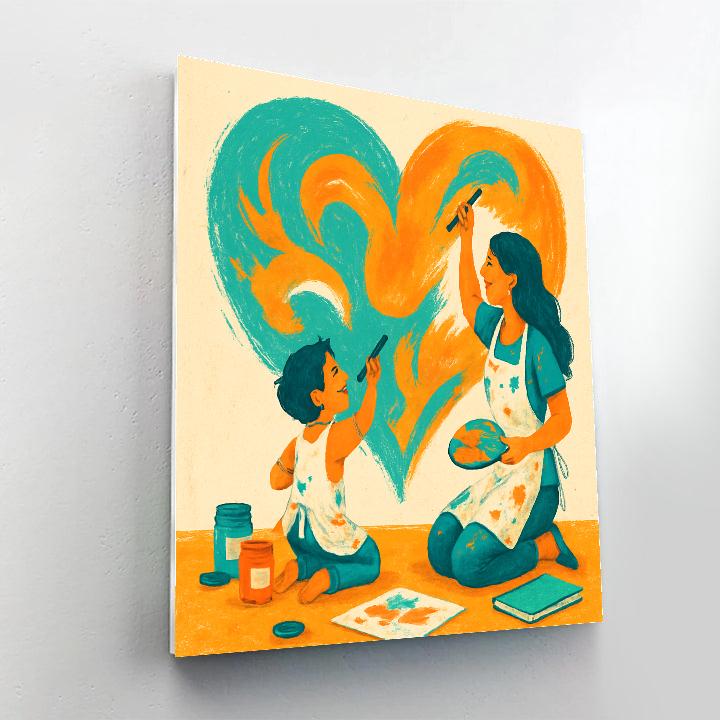 Art Studio Collaboration paint by numbers