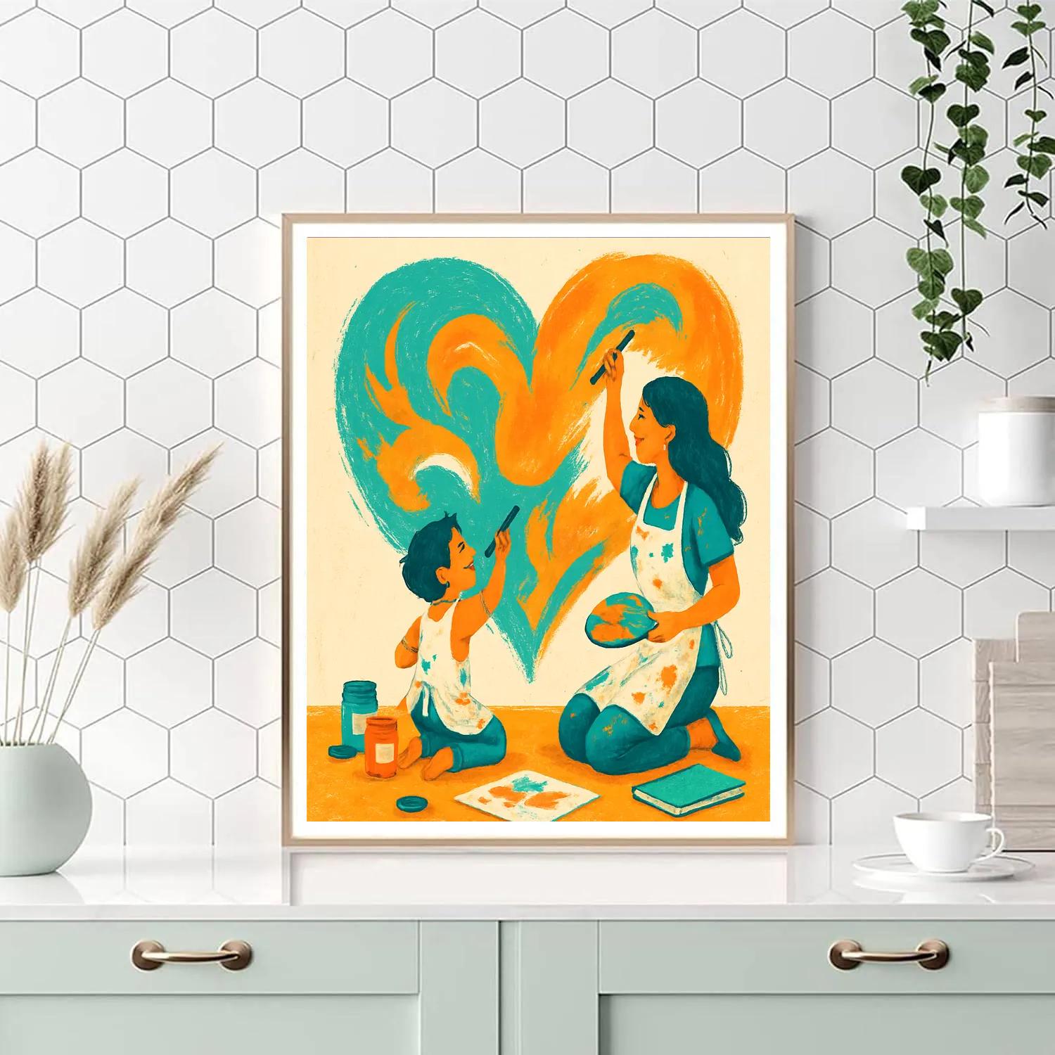 Art Studio Collaboration paint by numbers