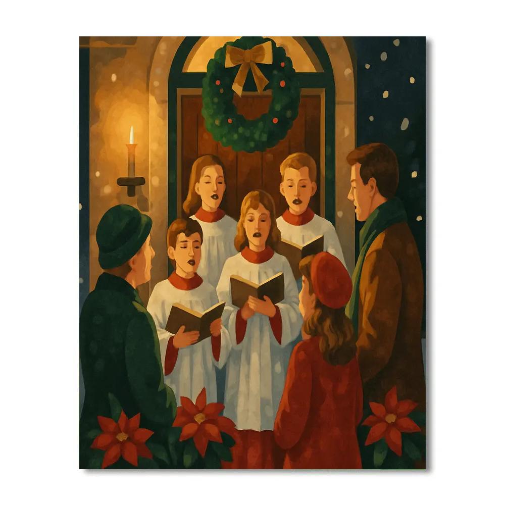 Candlelit Blessing paint by numbers