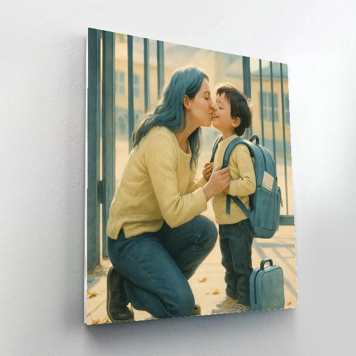 Morning School Run Kiss Paint by numbers kits