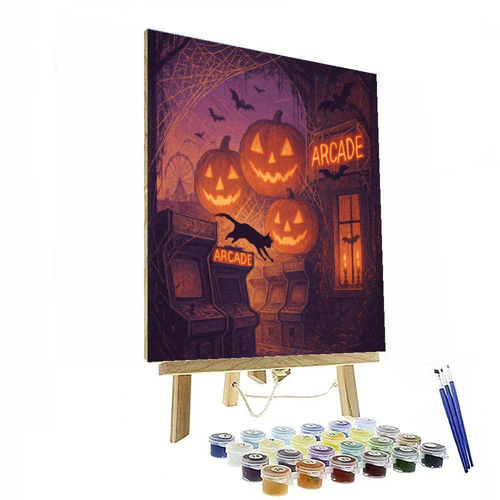 Cobweb Arcade DIY paint by numbers