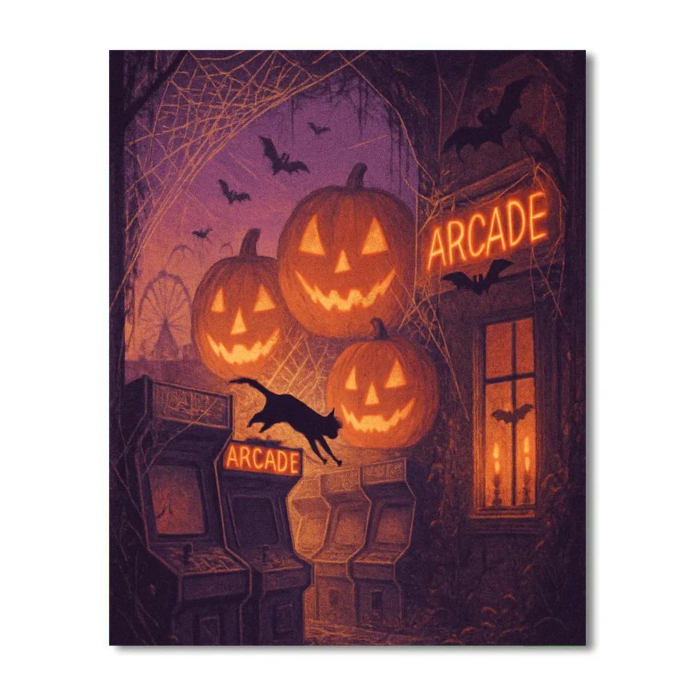 Cobweb Arcade DIY paint by numbers