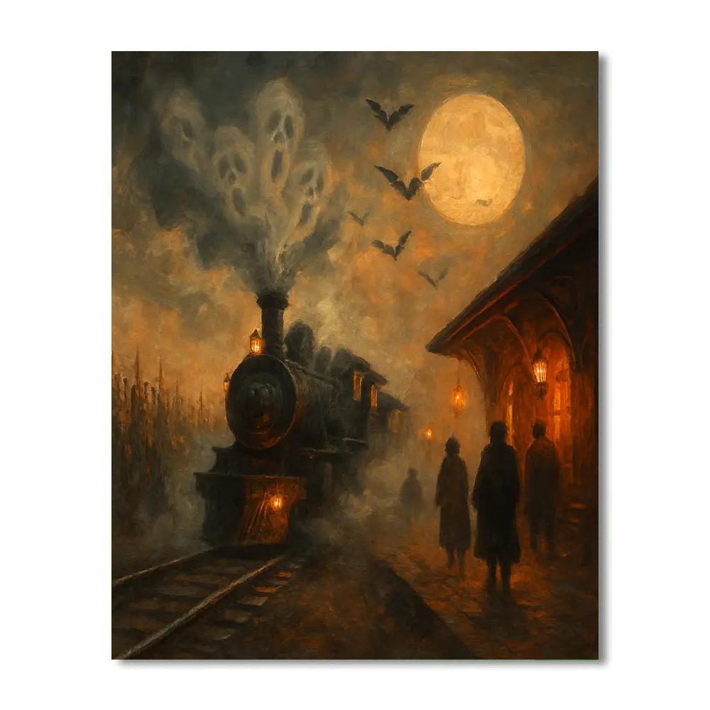 Spectral Train To Harvest Station DIY paint by numbers