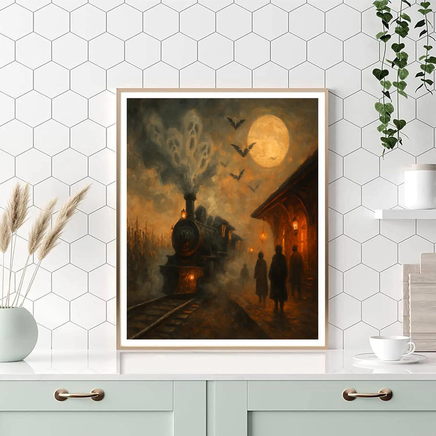 Spectral Train To Harvest Station DIY paint by numbers