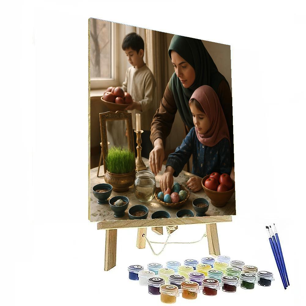 Nowruz Haft Seen Table paint by number
