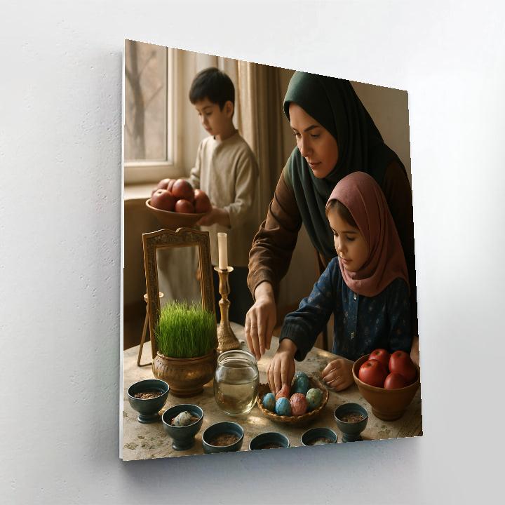 Nowruz Haft Seen Table paint by number