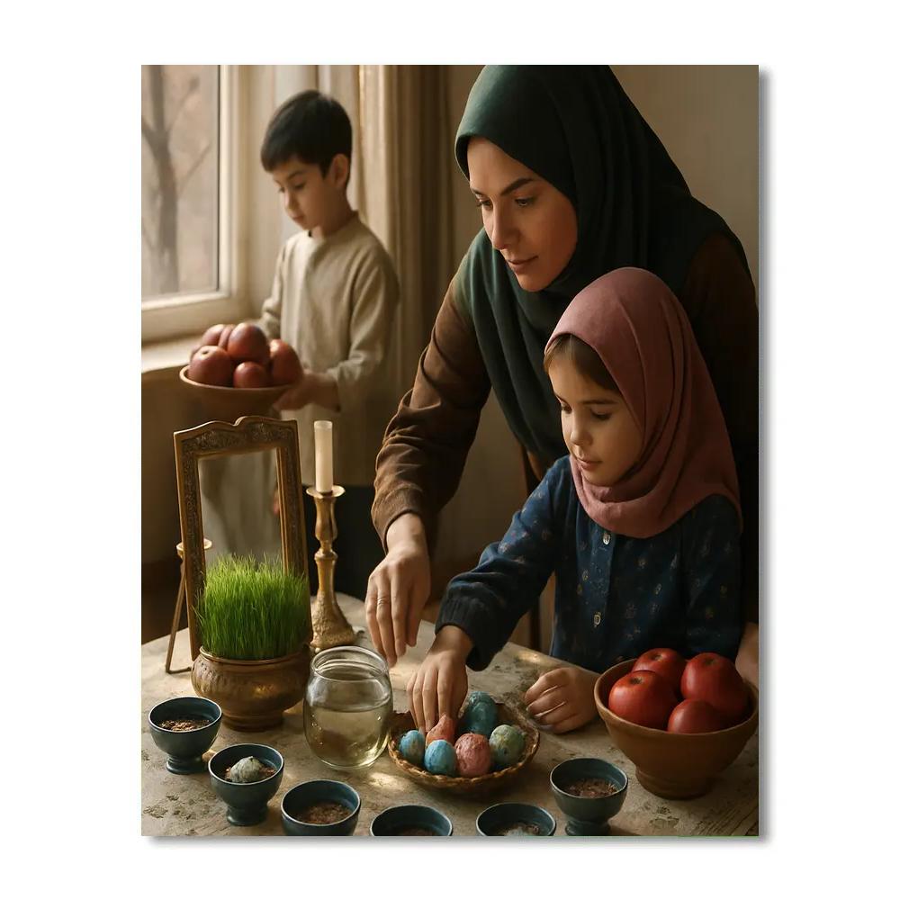 Nowruz Haft Seen Table paint by number