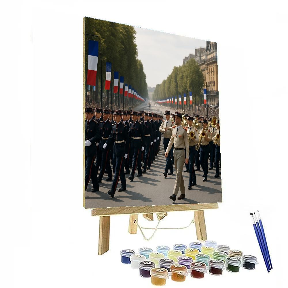 Bastille Day Military Parade paint by number