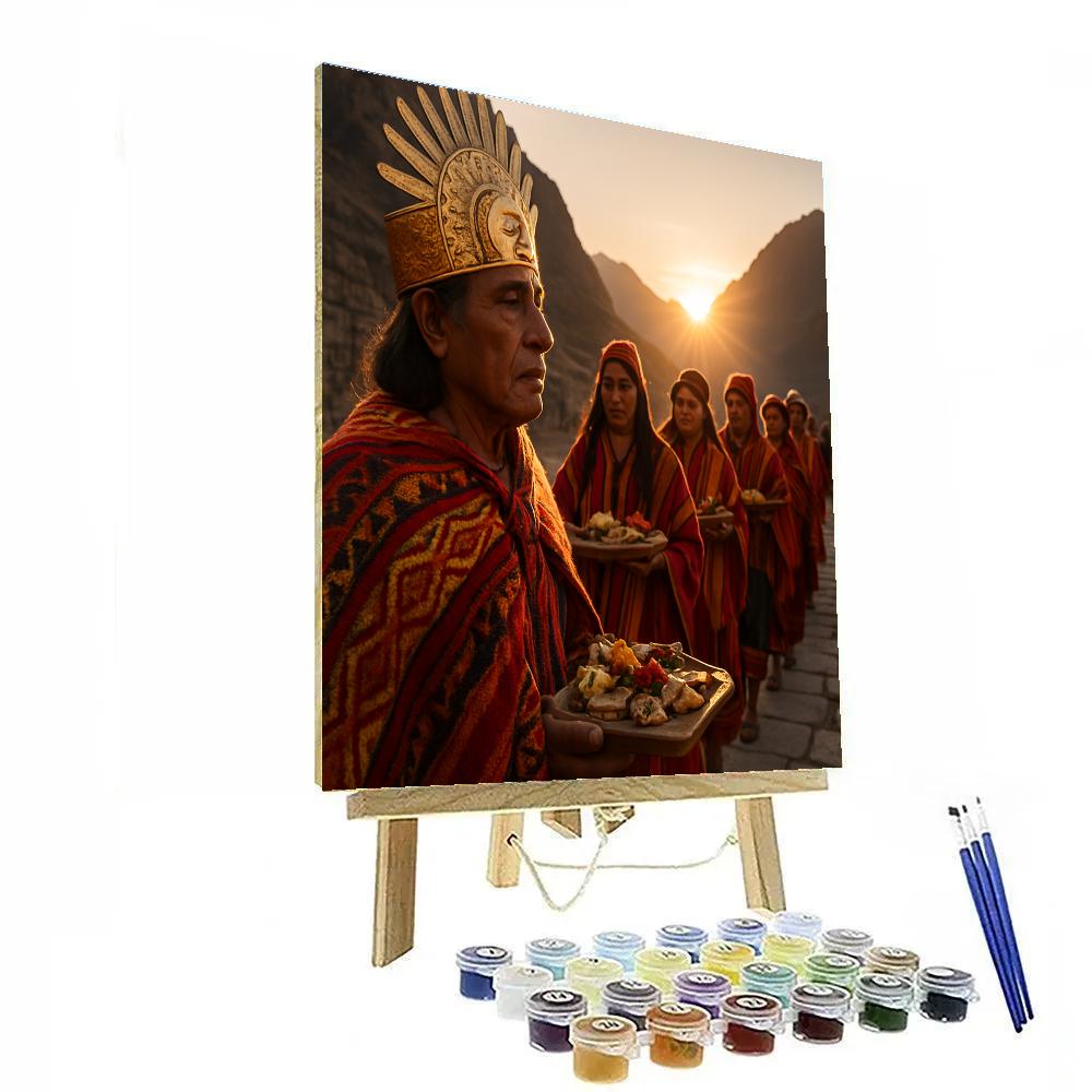 Inti Raymi Sun Procession DIY paint by numbers
