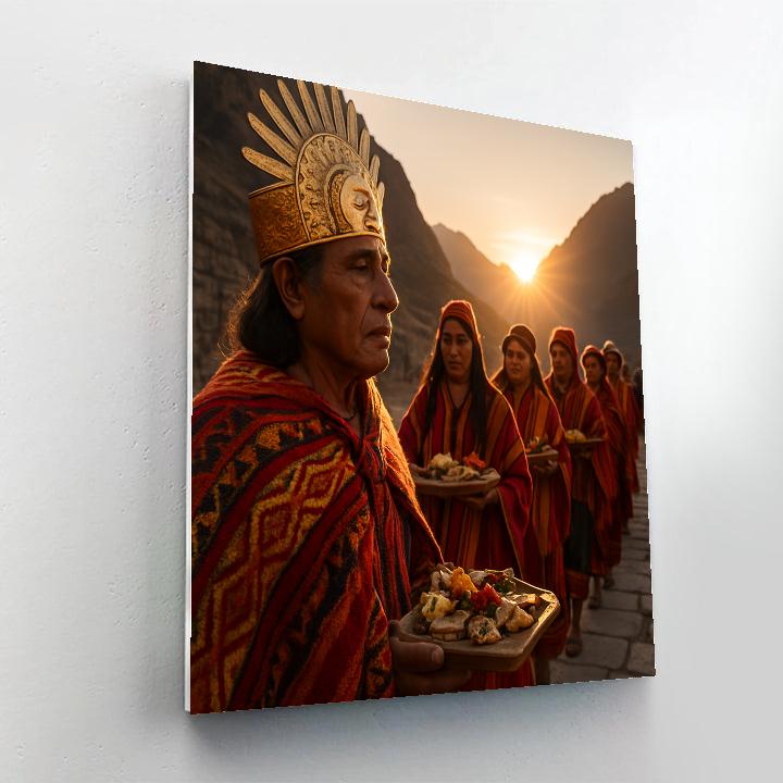 Inti Raymi Sun Procession DIY paint by numbers