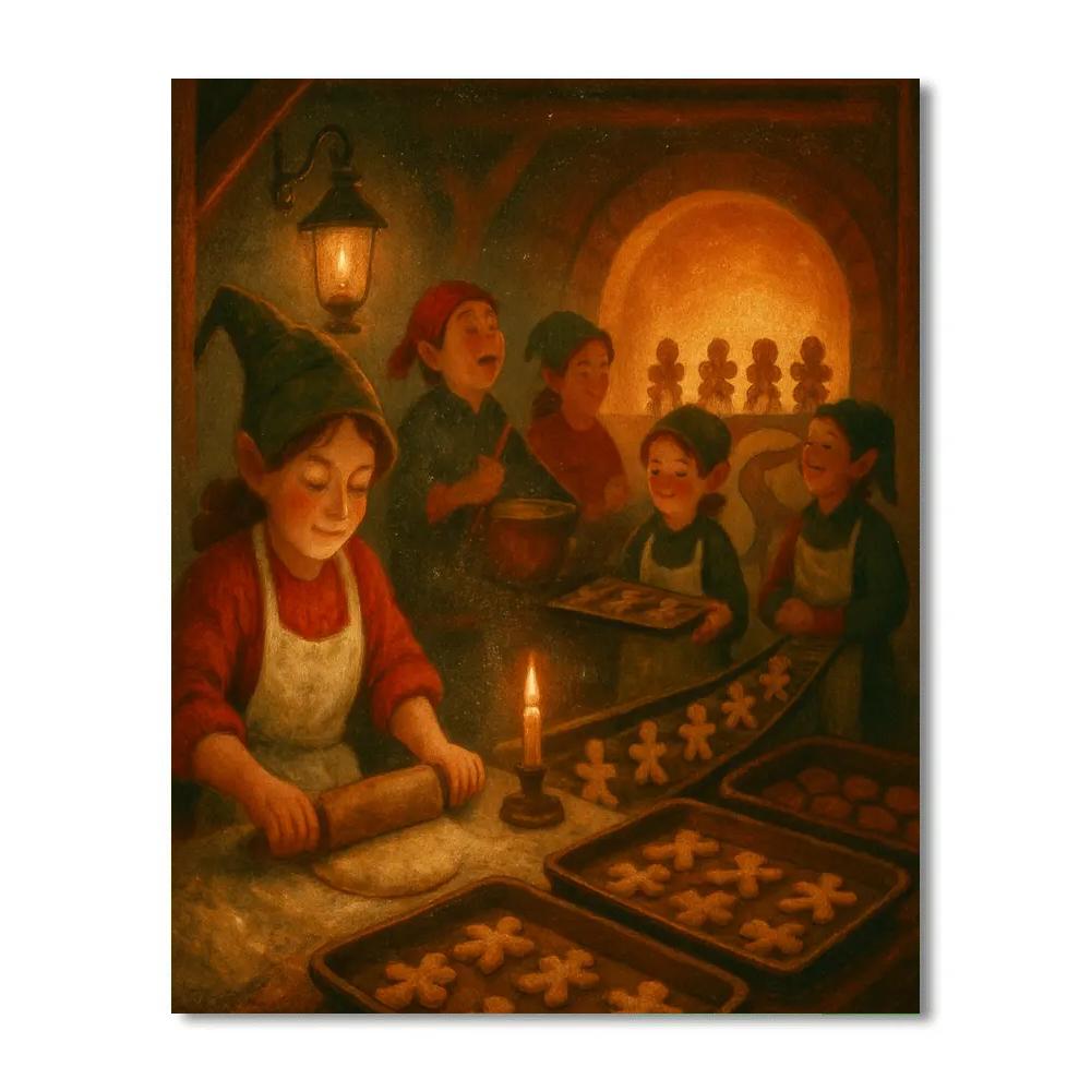 Cookie Factory Night Shift paint by numbers