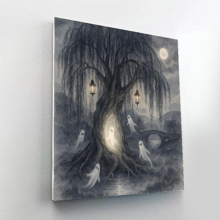 Whispering Willow Hollow Number painting