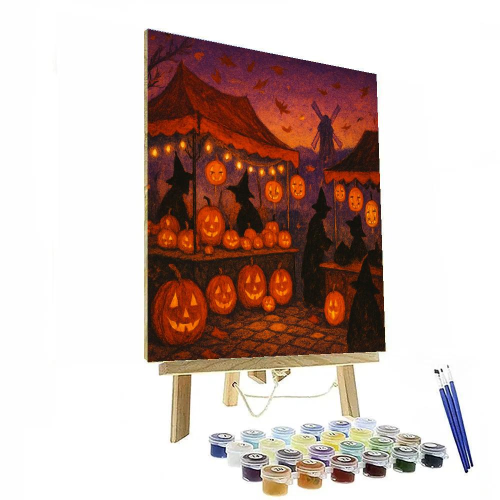 Harvest Lantern Market Paint by numbers kits