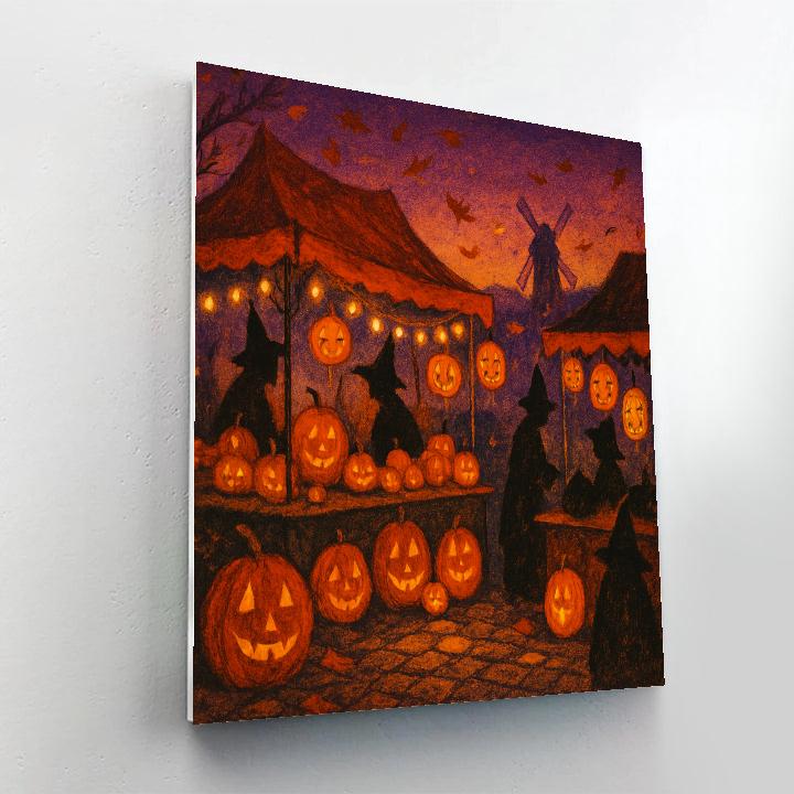 Harvest Lantern Market Paint by numbers kits