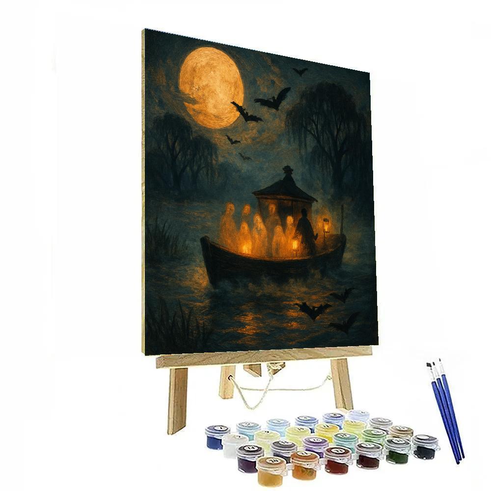 Specter Ferry At Blue Dusk Painting by numbers kit