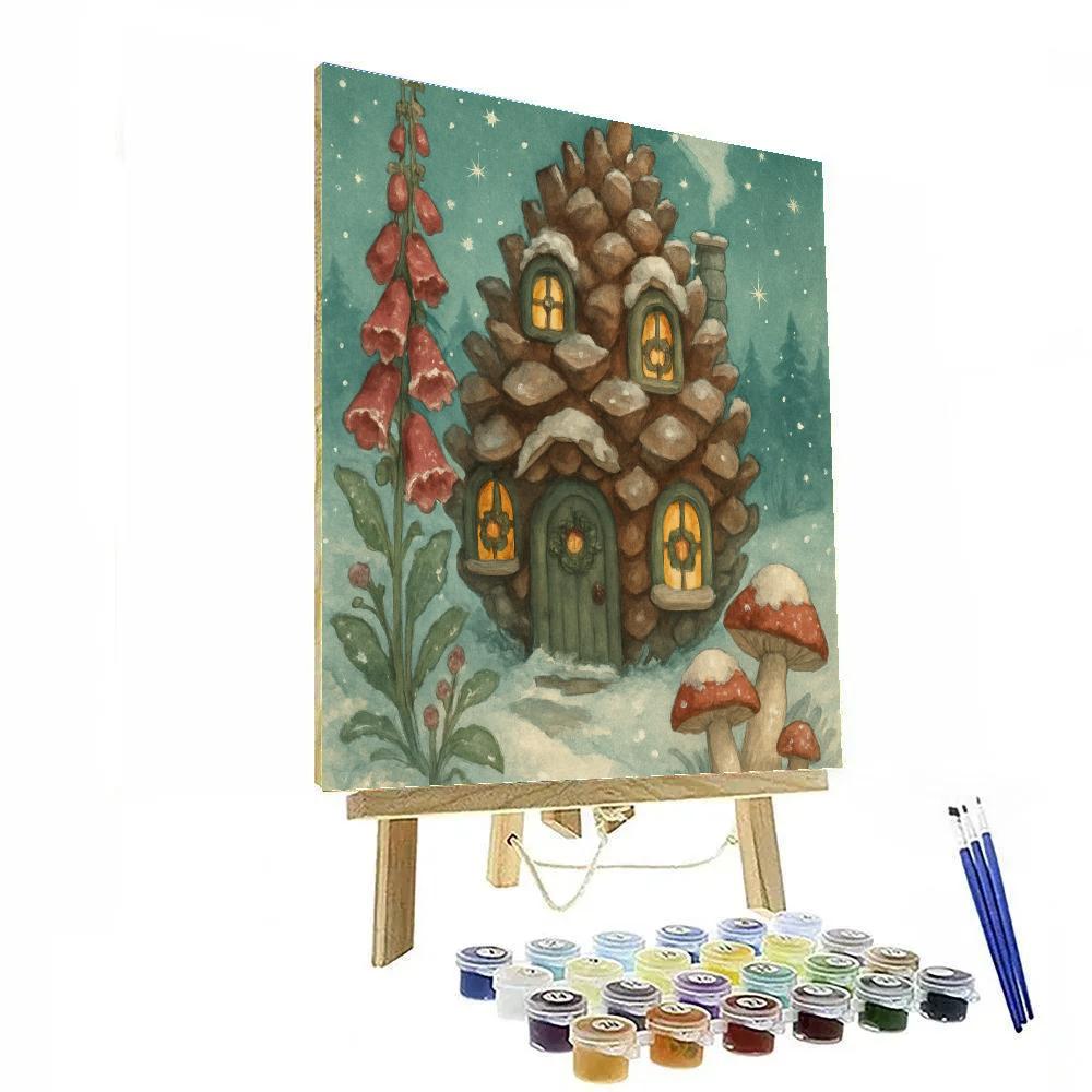 Pinecone Cottage Christmas Eve Paint by numbers kits