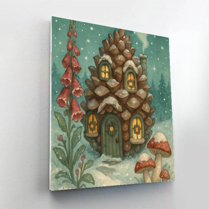 Pinecone Cottage Christmas Eve Paint by numbers kits