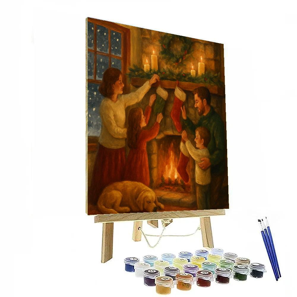 Hearthside Stocking Stroll Paint by numbers kits