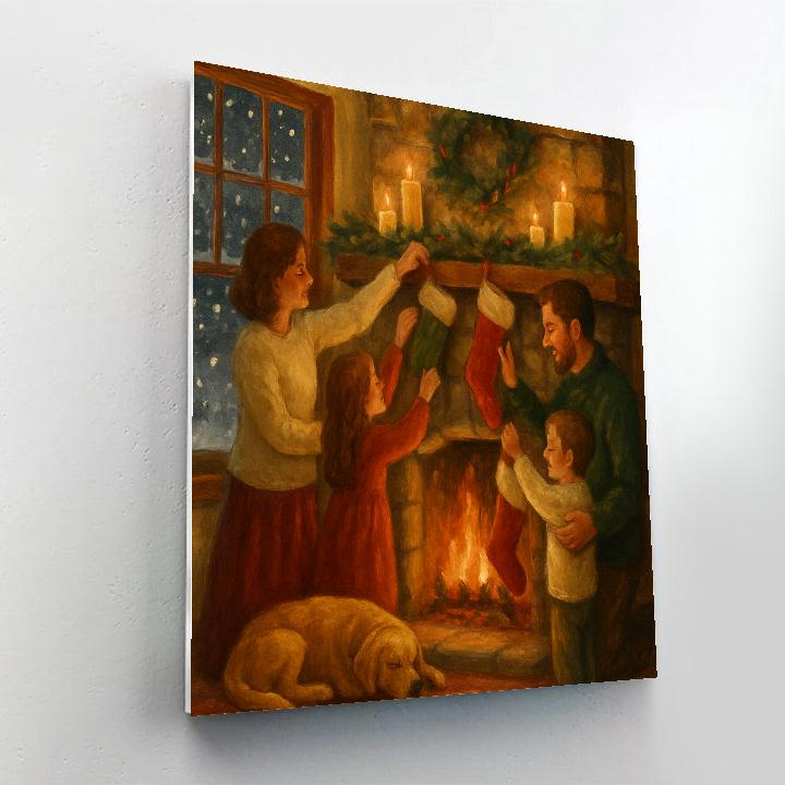 Hearthside Stocking Stroll Paint by numbers kits