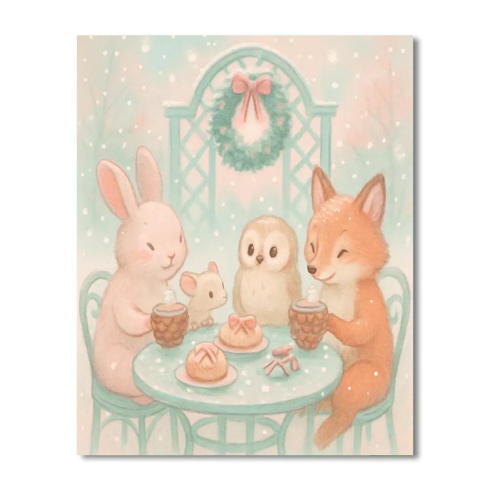 Frost Garden Tea Party paint by number