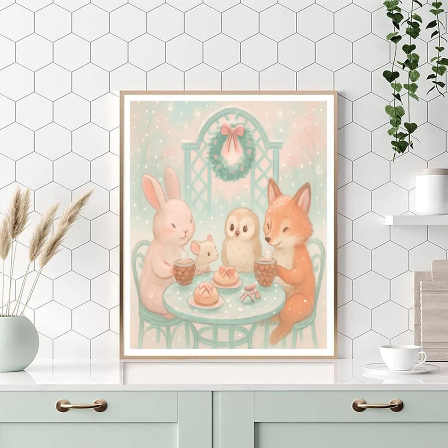 Frost Garden Tea Party paint by number