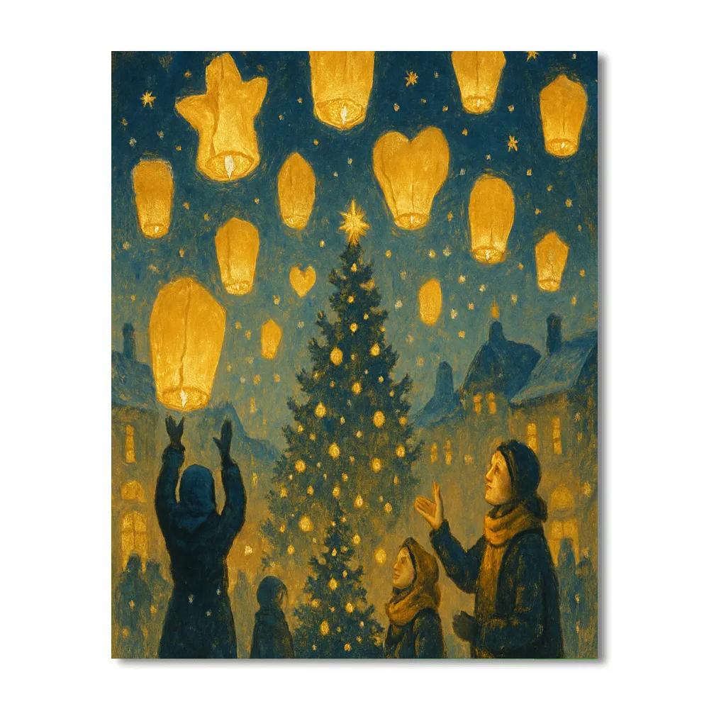 Festival Of Paper Lanterns Painting by numbers kit