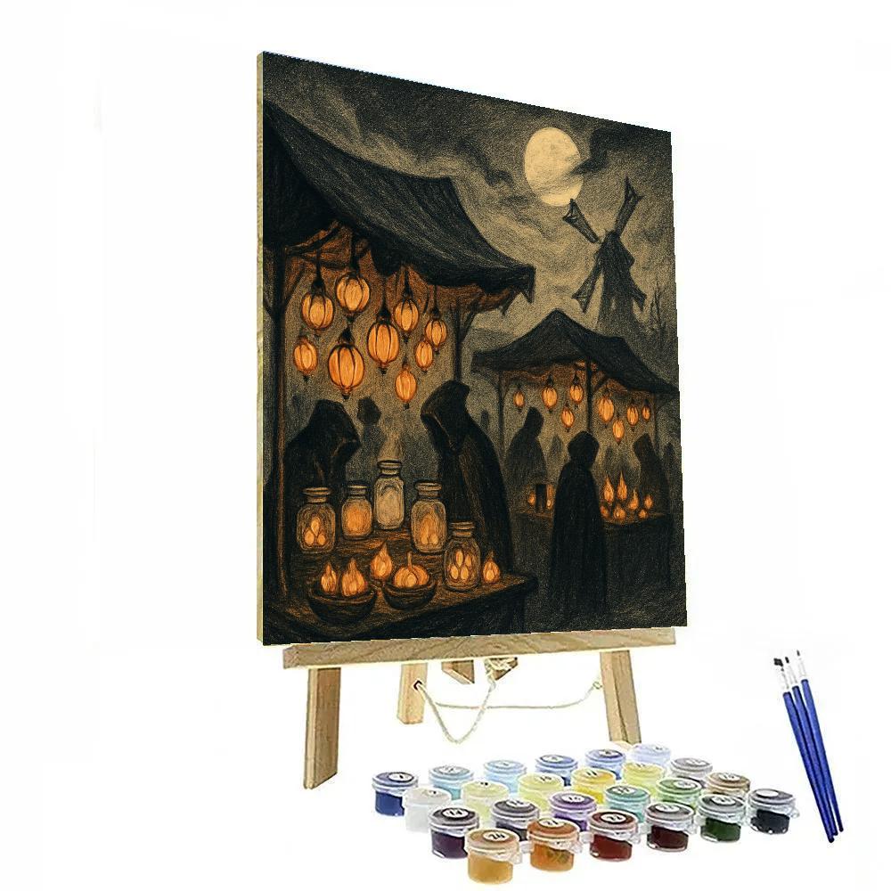 Night Market Of Hollow Seeds DIY paint by numbers