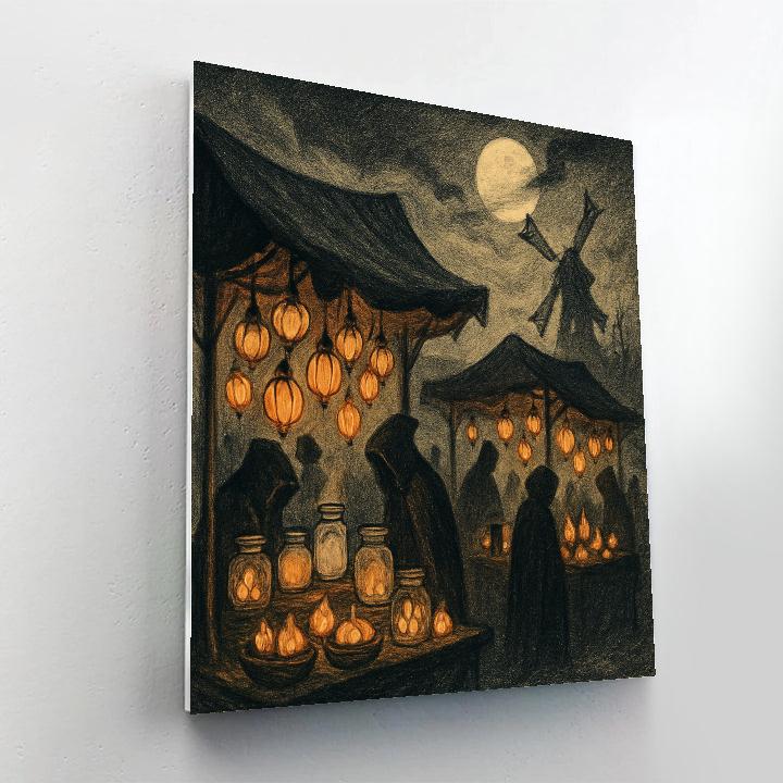 Night Market Of Hollow Seeds DIY paint by numbers