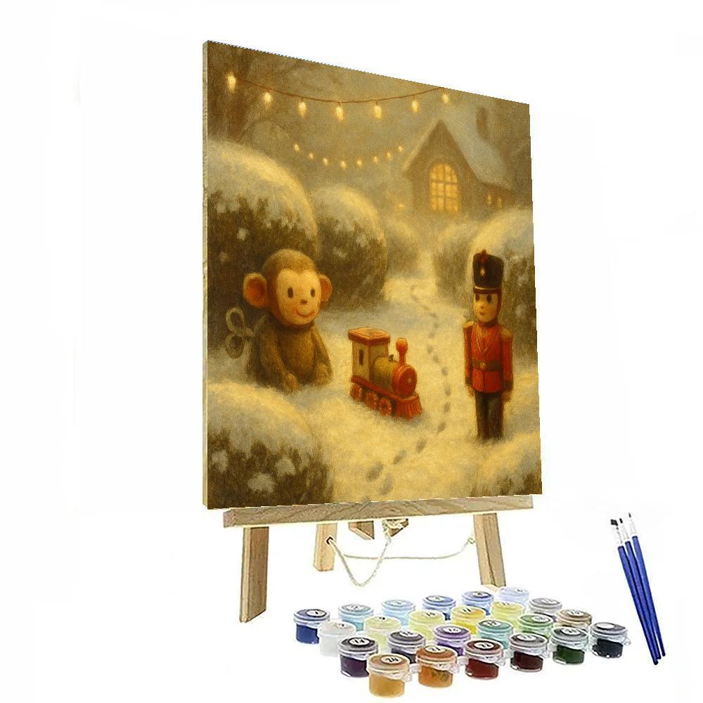 Elf Toy Garden Paint by numbers art