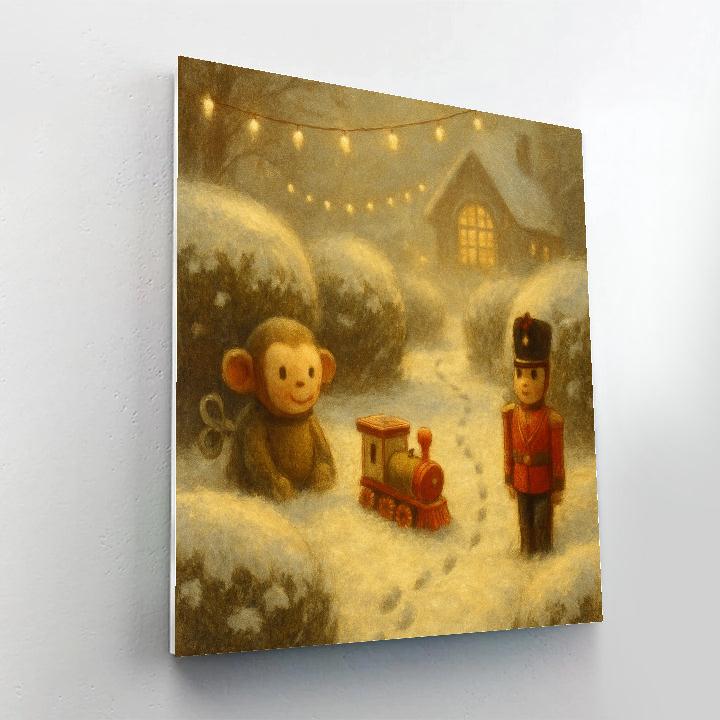 Elf Toy Garden Paint by numbers art