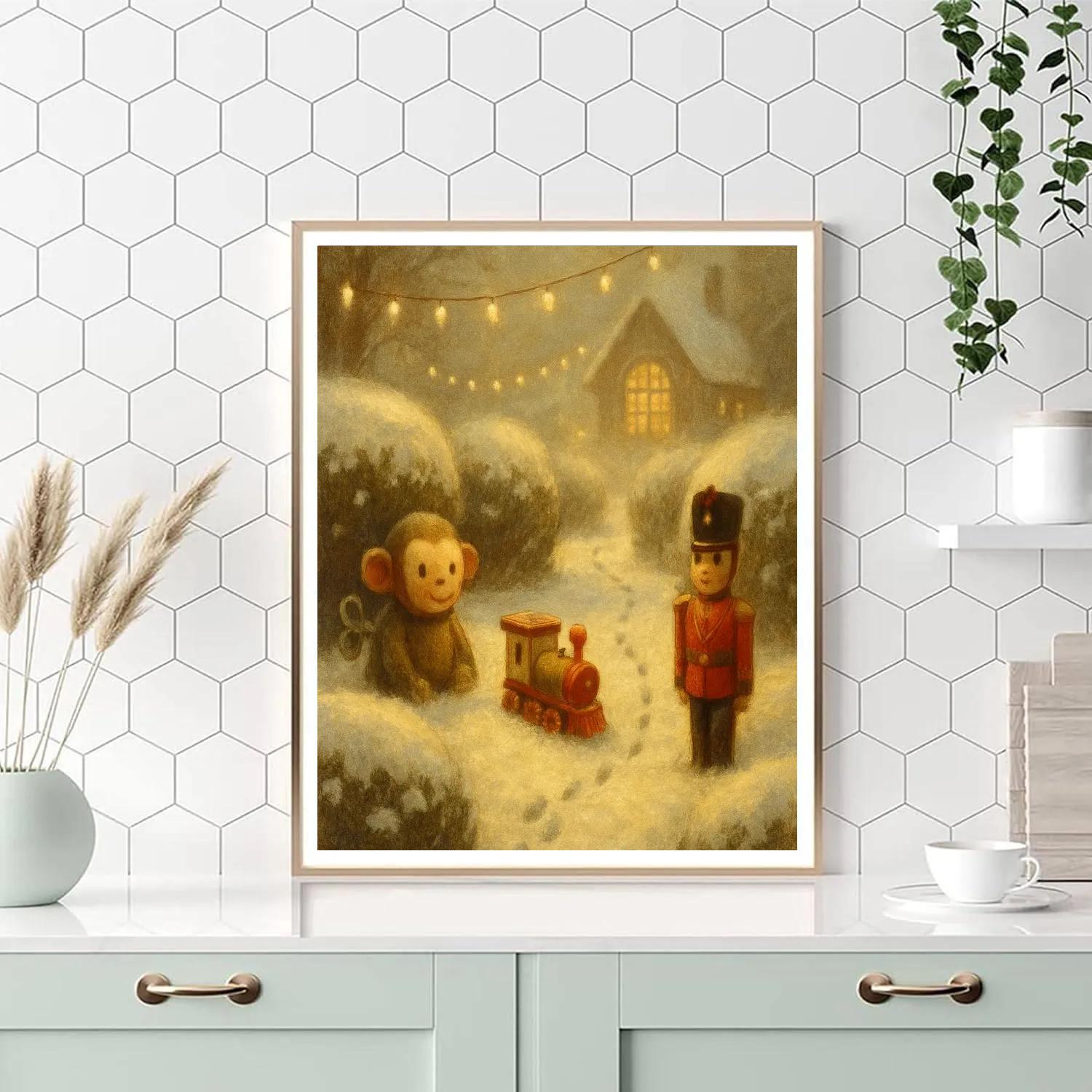 Elf Toy Garden Paint by numbers art