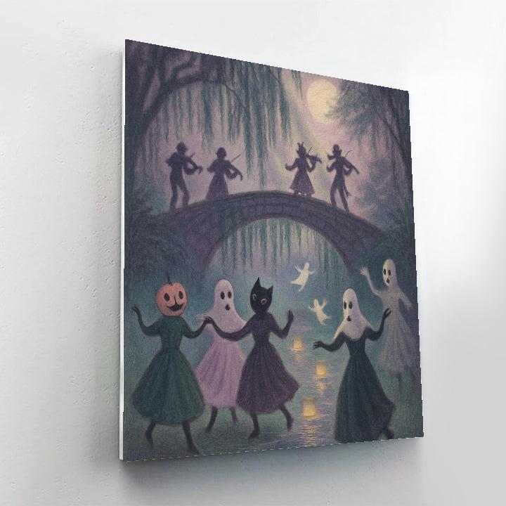 Willow Bridge Revels Number painting