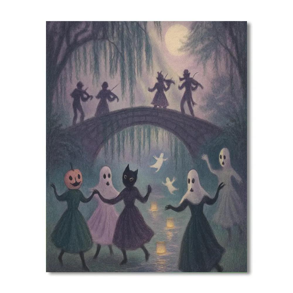 Willow Bridge Revels Number painting