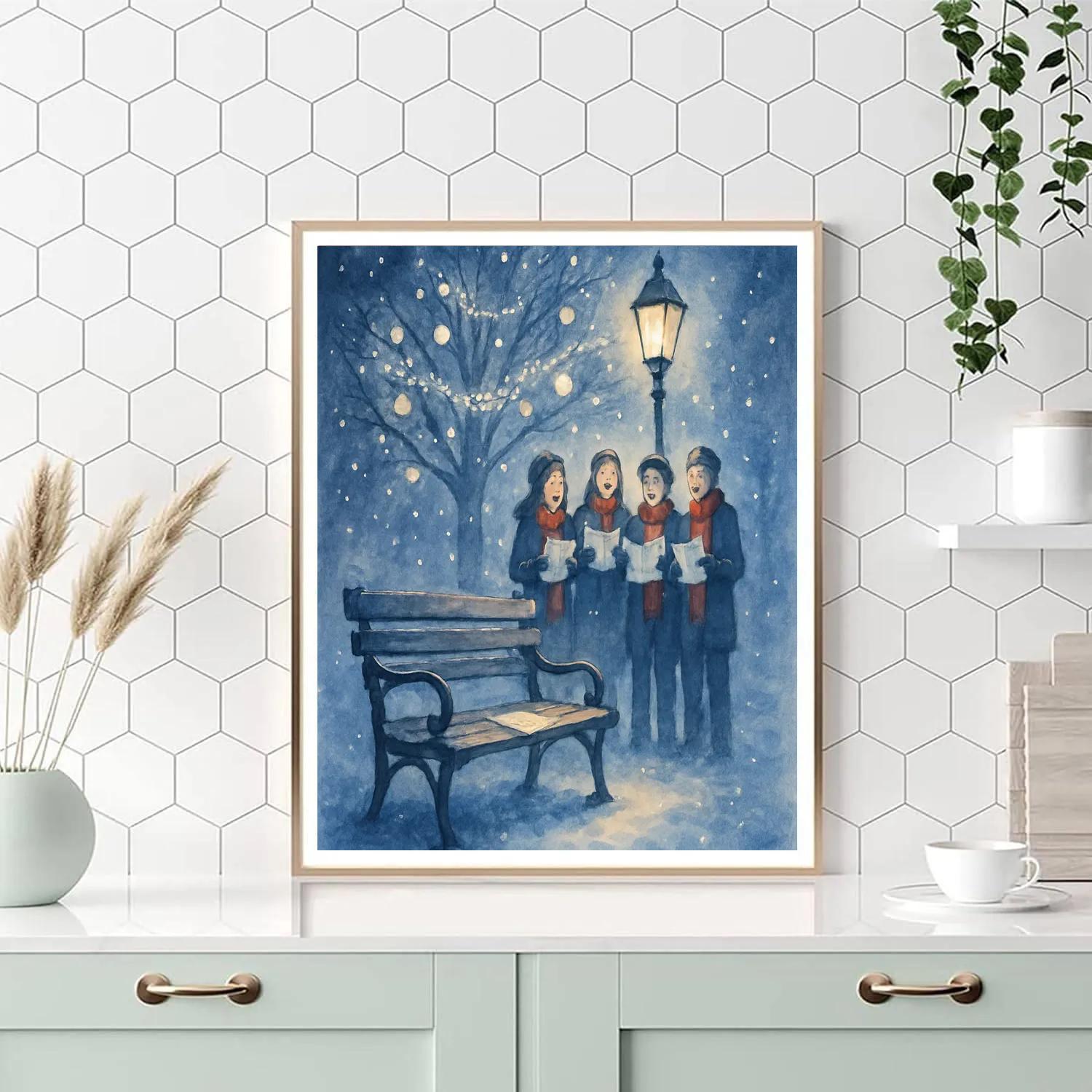 Starfall Carol Bench Number painting
