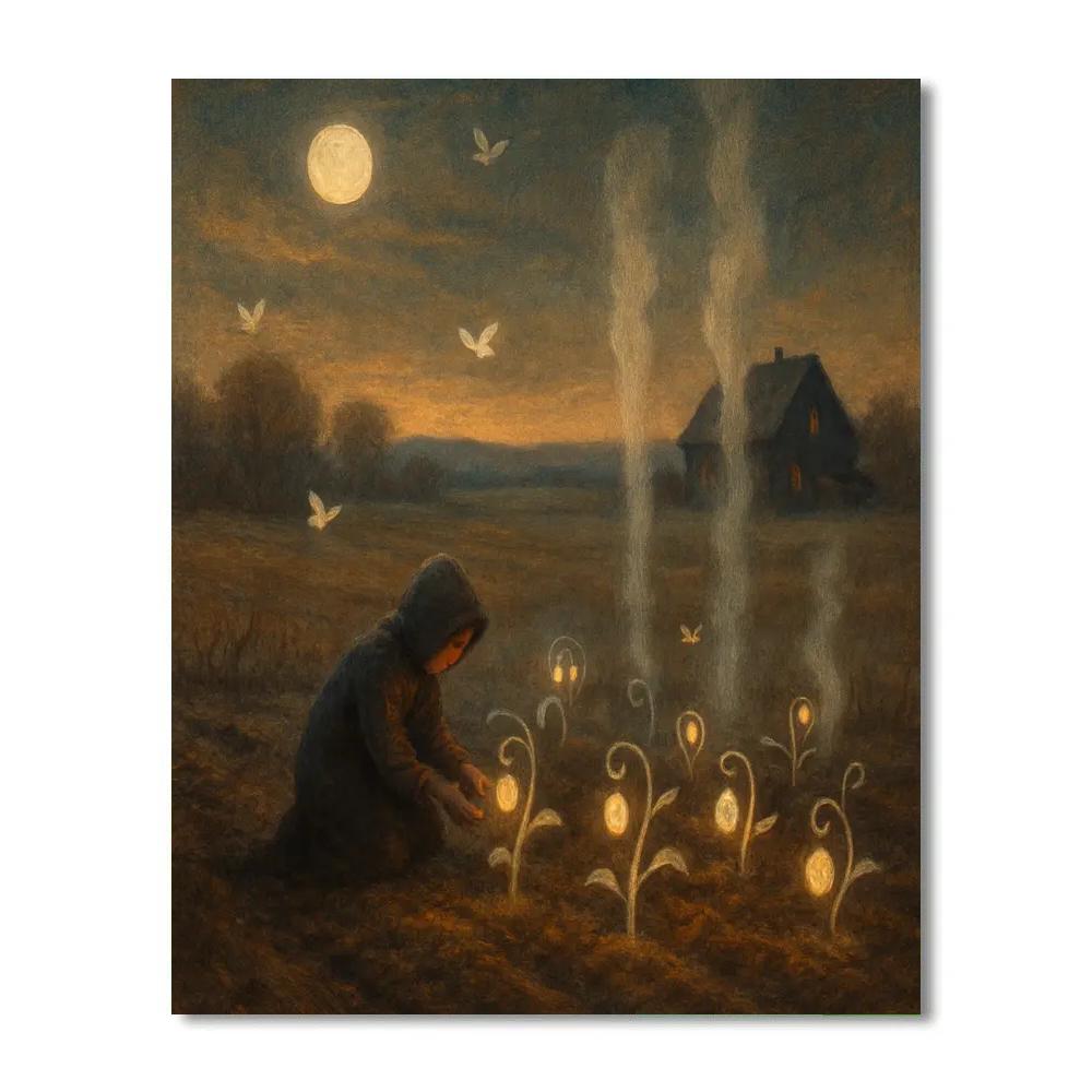 The Moonlight Seedbed Paint by numbers kits