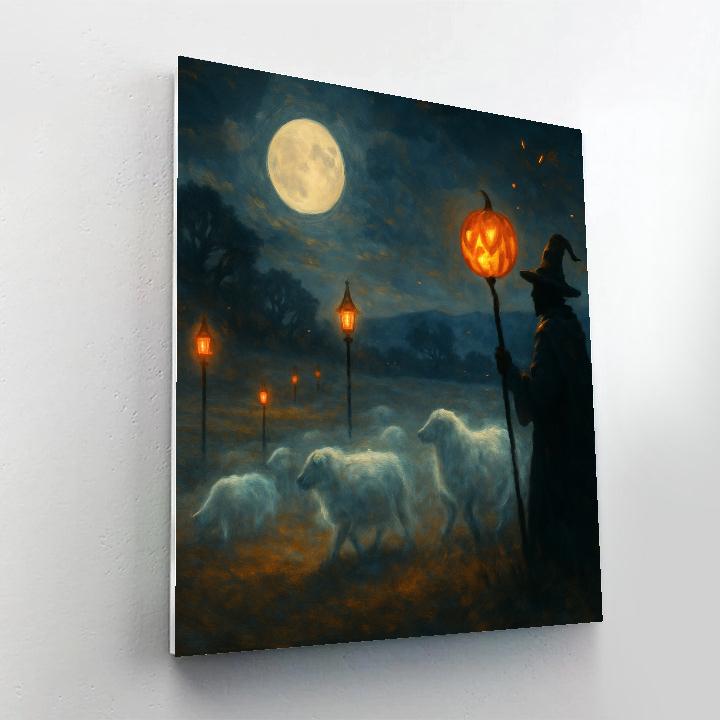 The Lantern Shepherd paint by number