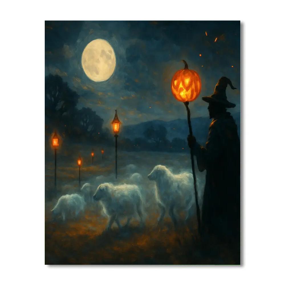 The Lantern Shepherd paint by number