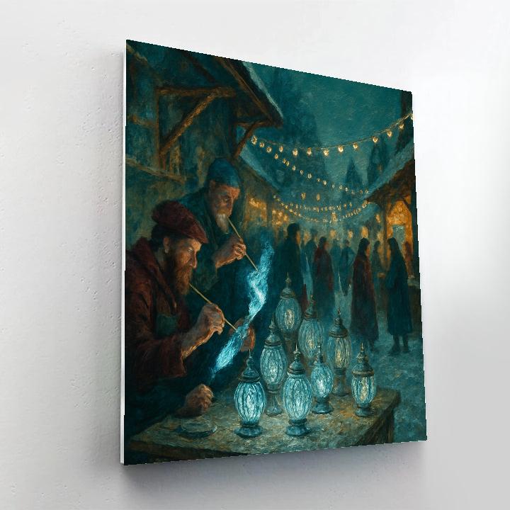 Frostfire Lantern Workshop paint by number