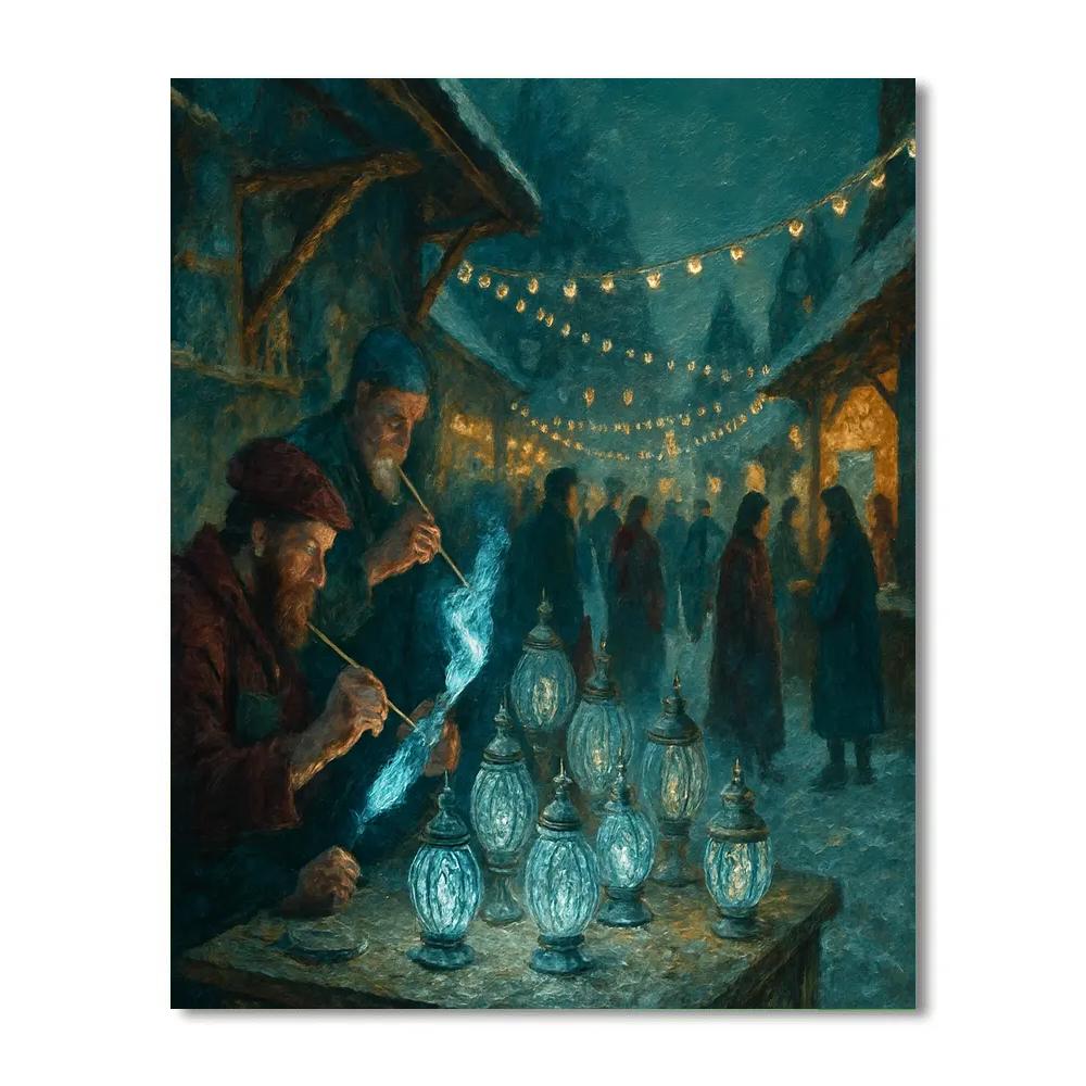 Frostfire Lantern Workshop paint by number