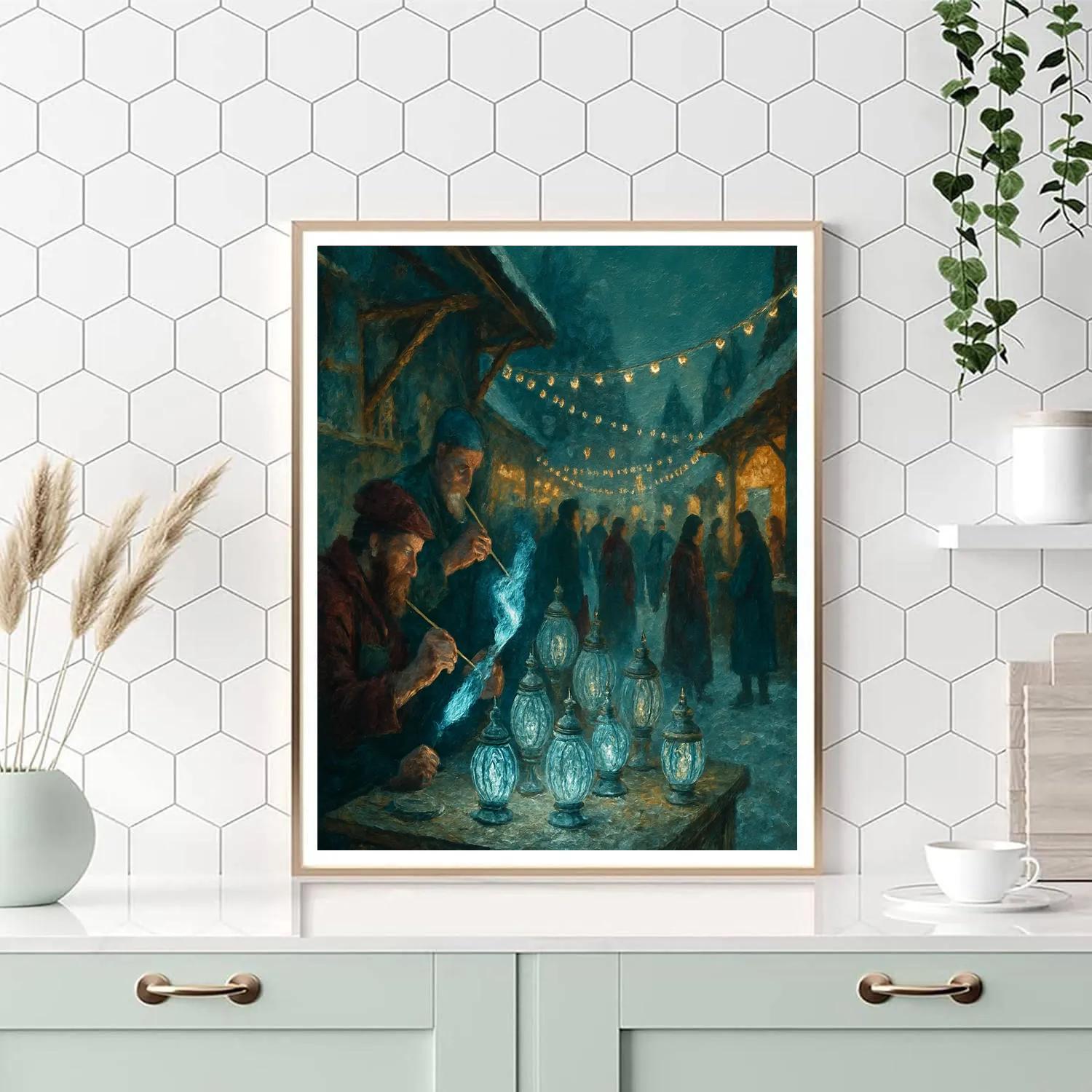 Frostfire Lantern Workshop paint by number