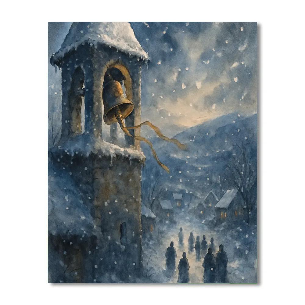 Frostbitten Bell Tower painting number kit