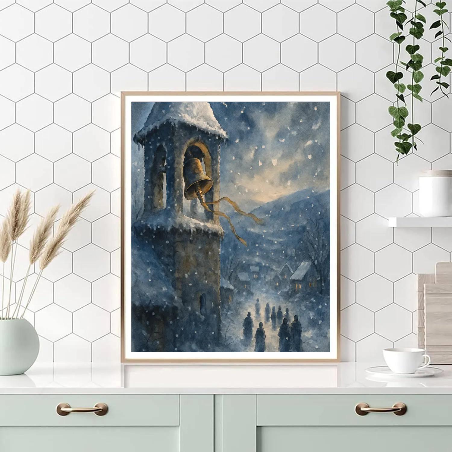 Frostbitten Bell Tower painting number kit