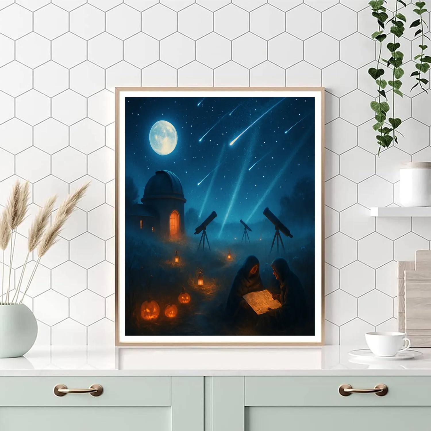 The Moonfield Observatory Painting by numbers kit