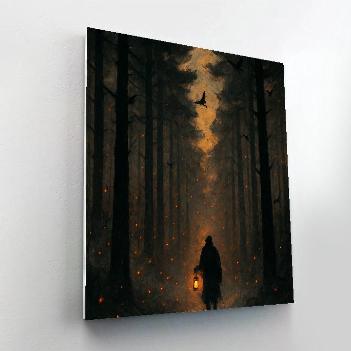 The Embered Path Of Echo Pines paint by numbers